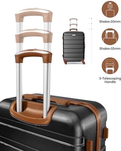Suitour Luggage 3 Piece Sets Hard Shell Luggage Set with Spinner Wheels, TSA Loc... - Image 7