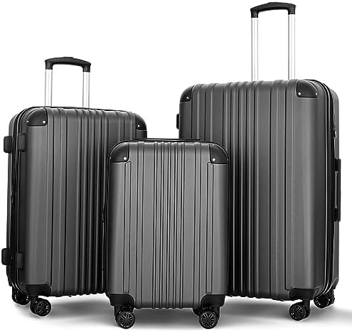 Luggage Sets 3 Pieces Expandable with Spinner Wheels Hard Suitcases Lightweight ... - Image 2