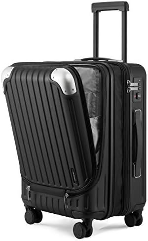 LEVEL8 Grace Expandable Hardside Carry On Luggage with Front Compartment, Travel... - Image 2