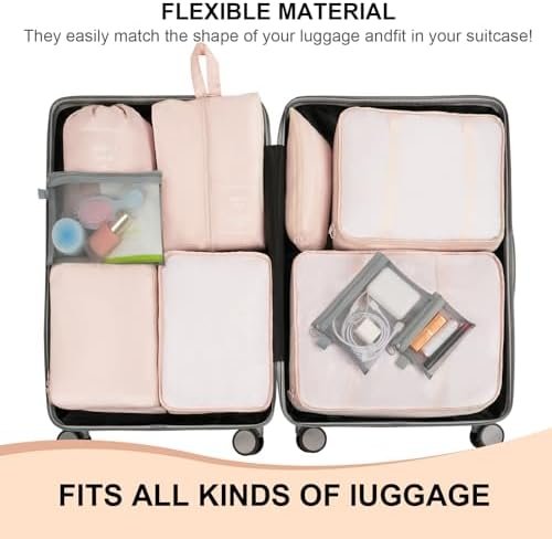 Packing Cubes for Travel - 10 Set Suitcases Organizer Bags, Suitable for Luggage... - Image 4