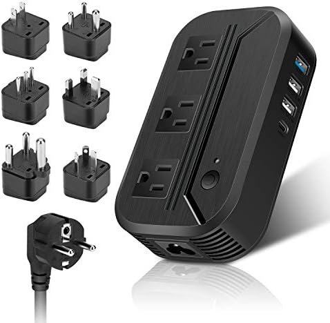 Voltage Converter 2300W Power Step Down 220V to 110V Universal Travel Adapter Po... - Image 2