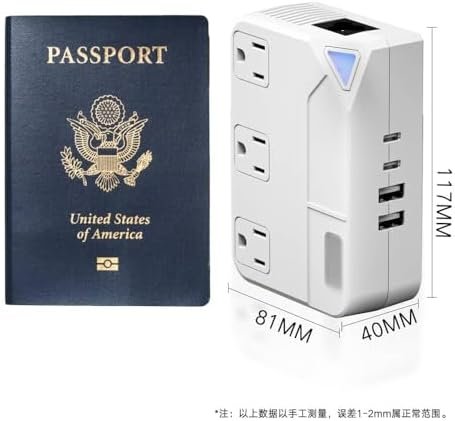 Universal 100V-220V Travel Converter,250W Voltage Converter with 2 USB and 2 USB... - Image 8