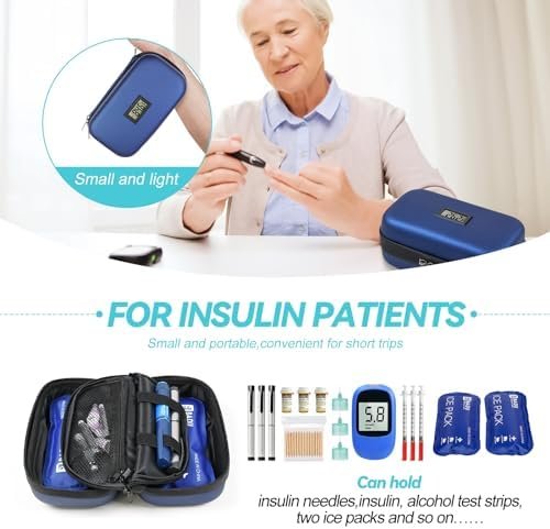 Insulin Cooler Travel Case TSA Approved Medication Diabetic Cooler For Travel Wi... - Image 8