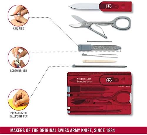 Victorinox Swiss Army Swiss Card, Translucent Ruby - Image 6
