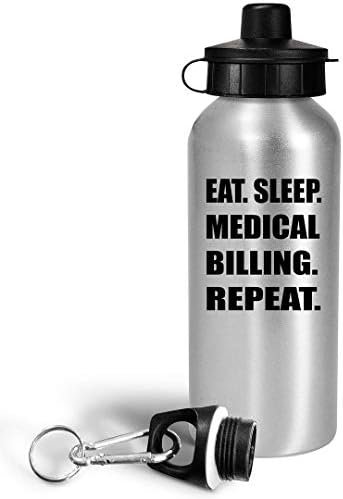 Gifts for Medical Biller - Eat Sleep Billing Repeat Water Bottle Tumbler Portabl... - Image 3