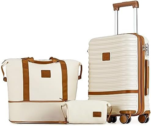 Joyway Carry On Luggage 20 Inch Expandable Suitcase with Spinner Wheel, 3 Piece ... - Image 2