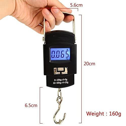 Portable Luggage Scale 50kg Electronic Digital Suitcase Travel Bag Hanging Weigh... - Image 3