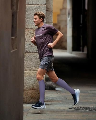 FULLSOFT 6 Pairs Compression Socks for Women and Men, 15-20 mmHg Support Knee Hi... - Image 4