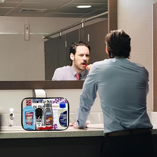 Mens Travel Toiletries Kit, Travel Bag of Hygiene Essentials for Bath, Shaving a... - Image 8