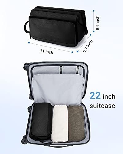 BAGSMART Toiletry Bag for Men, Wide Opening Travel Toiletry Bag for Men, Dopp Ki... - Image 6