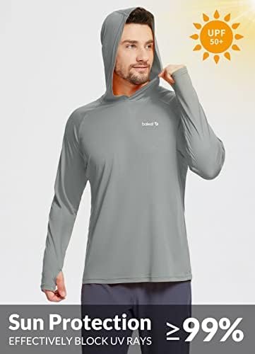 BALEAF Men's Sun Protection Hoodie Shirt UPF 50+ Long Sleeve UV SPF T-Shirts Ras... - Image 4