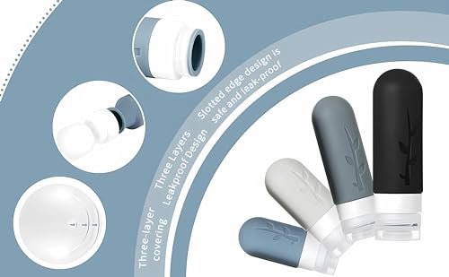 18pack Travel Bottles for Toiletries,TSA Approved Silicone Travel Containers jar... - Image 6