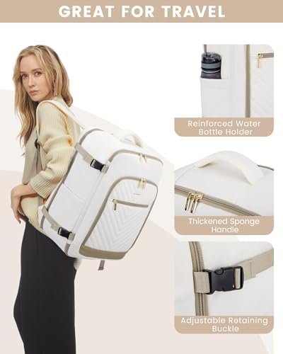 LOVEVOOK Travel Backpack For Women,40L Carry On Backpack Flight Approved,TSA Per... - Image 8
