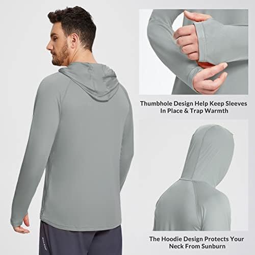 BALEAF Men's Sun Protection Hoodie Shirt UPF 50+ Long Sleeve UV SPF T-Shirts Ras... - Image 3