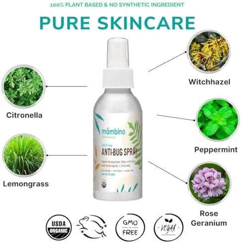 Anti-Bug Spray DEET-Free – Organic, All-Natural Bug Spray Travel Size Made with ... - Image 7