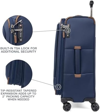 Travelpro Crew Classic Lightweight Softside Expandable Checked Luggage, 8 Wheel ... - Image 5