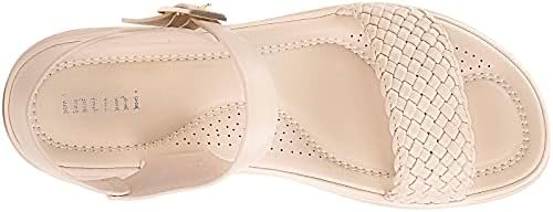 Intini Womens Flat Sandals Braided Strappy Summer Shoes Memory Foam insole Sanda... - Image 5