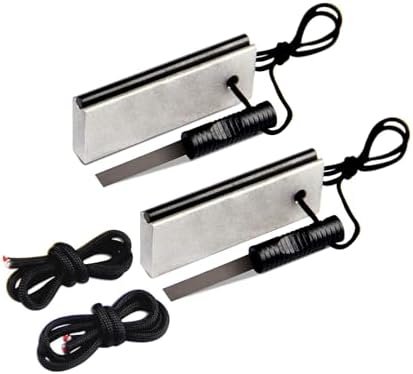 AOFAR Magnesium Fire Starter AF-374 (2-Pack) Waterproof Fire Steel Pouch for Cam... - Image 2