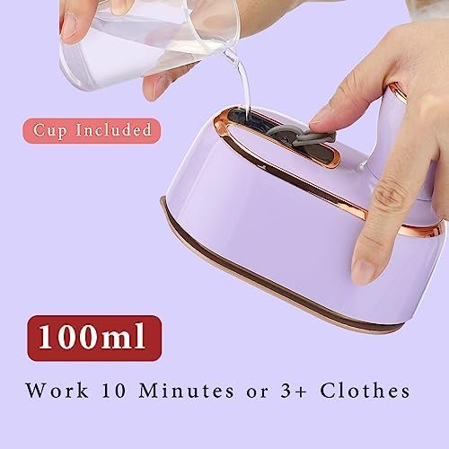 Travel Steamer Iron for Clothes Mini: handheld size portable fabric clothing ste... - Image 5