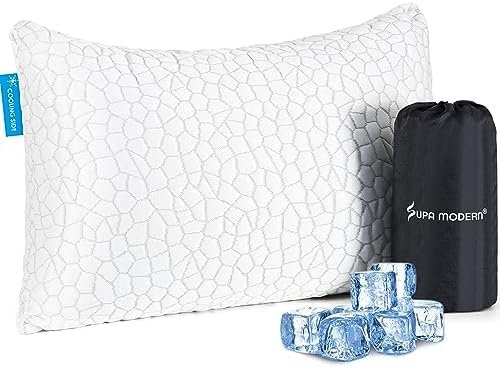 SUPA MODERN Cooling Bed Pillows for Sleeping 1 Pack Shredded Memory Foam Pillows... - Image 2