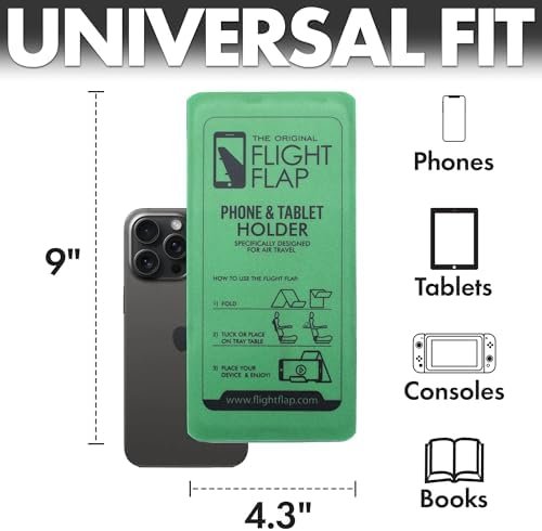 Airplane Phone Holder, Foldable Cell Phone Stand Holder – Flexible Tablet and iP... - Image 7