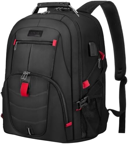 LOVEVOOK Travel Laptop Backpack Waterproof Anti Theft Backpack with Lock and USB... - Image 2