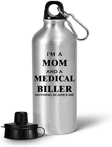 Gifts for Medical Biller Mom Women Water Bottle Tumbler Portable Drinkware - Hea... - Image 2