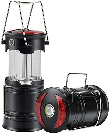Lichamp 2 Pack Camping Lanterns Rechargeable and Battery Powered, Dual Power Sou... - Image 2