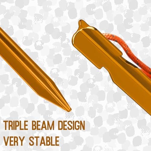 Grassman 16 Pack Tent Stakes, 7075 Aluminium Tent pegs, Heavy Duty Lightweight G... - Image 4