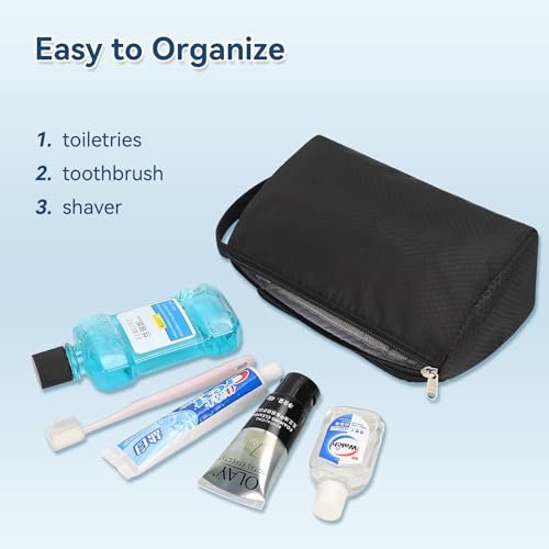 CUBETASTIC Small Toiletry Bag for Men - Travel Toiletry Organizer Dopp Kit, Wate... - Image 3