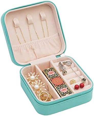 Mini Jewelry Travel Case,Small Travel Jewelry Organizer, Portable Jewelry Box Tr... - Image 6