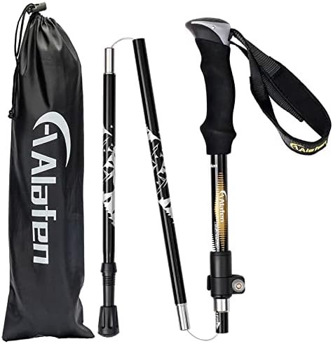 Aluminum Collapsible Ultralight Travel Trekking Hiking Pole for Men and Women - Image 3