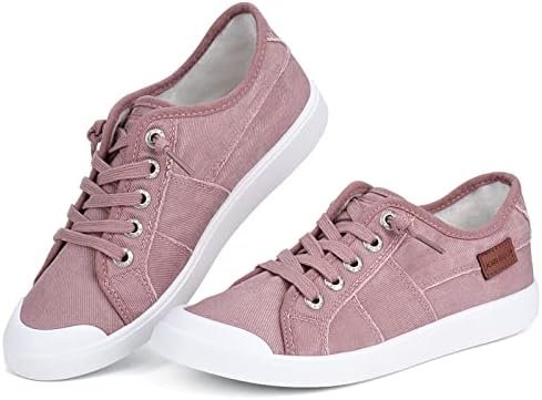 JENN ARDOR Womens Comfortable Elastic Shoes Stylish Canvas Fashion Sneakers Cute... - Image 2