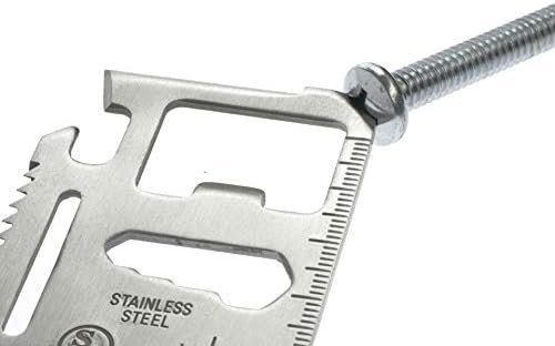 SE 11-Function Stainless Steel Survival Pocket Tool - Compact, Credit Card-Sized... - Image 6