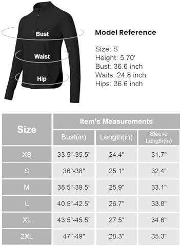 TBMPOY Women's Sun Shirt 1/4 Zipper Long Sleeve UPF 50+ Sun Protection Clothing ... - Image 8