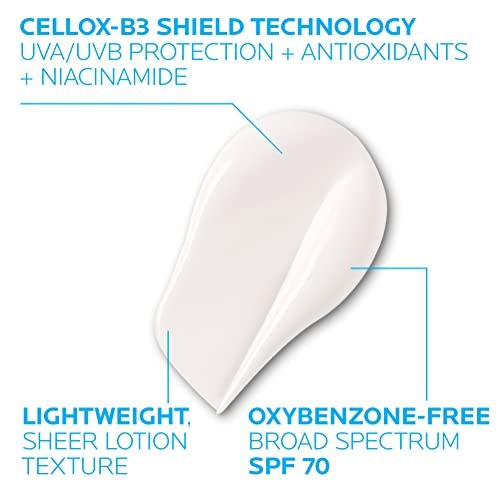 La Roche-Posay Anthelios UV Correct Sunscreen Moisturizer SPF 70, Daily Anti-Agi... - Image 5
