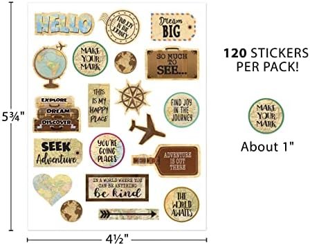 Teacher Created Resources Travel The Map Stickers, Pack of 120 - Image 4