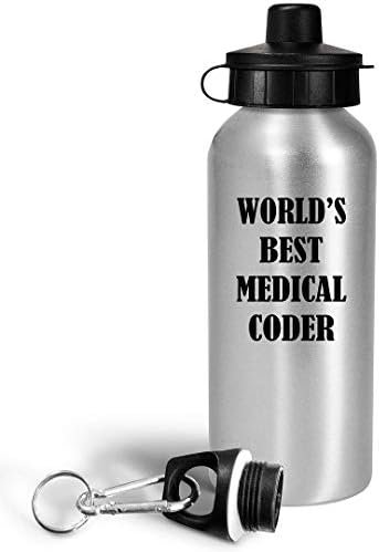 Medical Coder Gifts Water Bottle Tumbler Portable Drinkware - Health Claims Insu... - Image 3