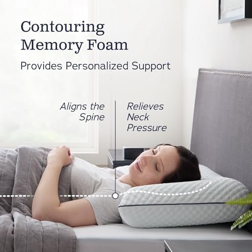 WEEKENDER Gel Memory Foam Pillow - Standard Size - 1-Pack - Medium Plush Feel - ... - Image 5