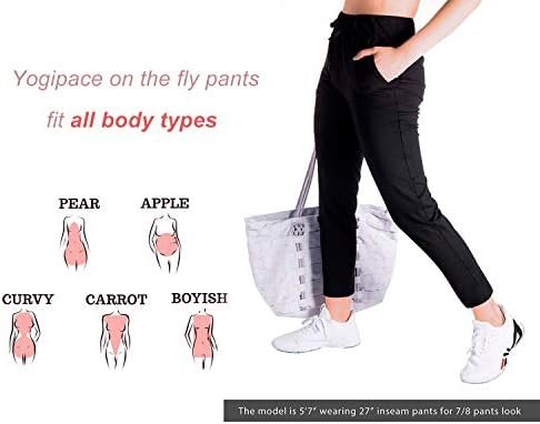 Yogipace Petite/Regular/Tall Women's 7/8 On The Fly Pants Drawstring Casual Loun... - Image 5