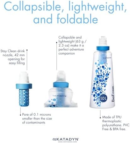 Katadyn BeFree 1.0L Water Filter, Fast Flow, 0.1 Micron EZ Clean Membrane for En... - Image 4