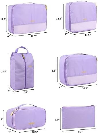 COVAX Packing Cubes for Suitcases, 5 Set Travel Luggage Organizer Bags and Stora... - Image 3