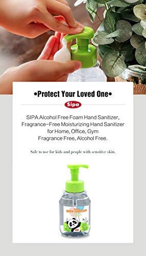 SIPA Foaming Hand Sanitizer 10.8oz (320ml), Alcohol-Free, Fresh Scent, Moisturiz... - Image 5