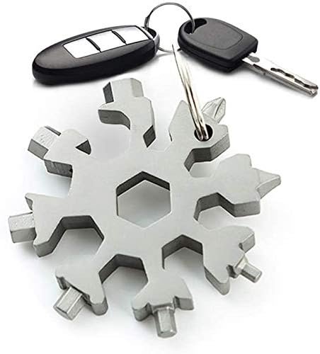 Desuccus 18-in-1 Snowflake Multi Tool, Stainless Steel Snowflake Bottle Opener/F... - Image 3