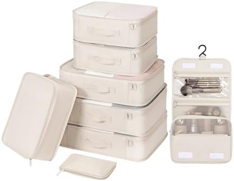 DIMJ Packing Cubes for Travel - Organizer Bags Set for Carry on Suitcase Lightwe... - Image 2