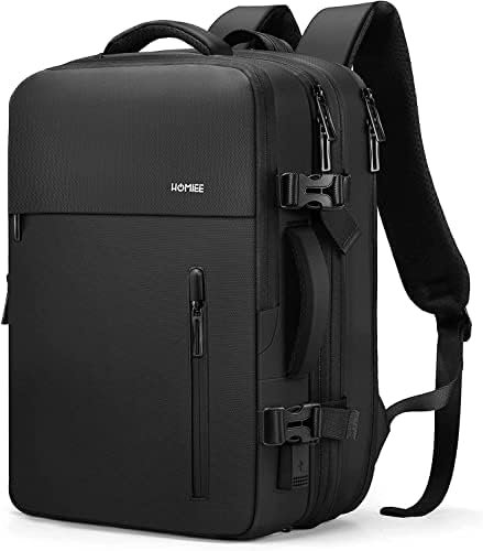 HOMIEE Carry on Luggage 40L Expandable Travel Laptop Backpack Fits 17 Inch Compu... - Image 2
