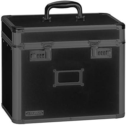 Vaultz File Organizer Storage Box - 14 x 7 x 12.19 Inch Letter Size, Portable Lo... - Image 5