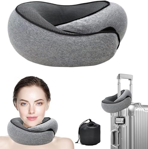 Travel Pillow - 2024 New Travel Neck Pillow, Memory Foam Travel Pillow, Memory F... - Image 2