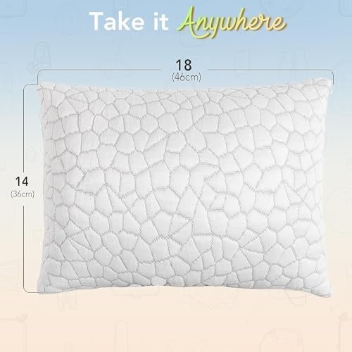SUPA MODERN Cooling Bed Pillows for Sleeping 1 Pack Shredded Memory Foam Pillows... - Image 6