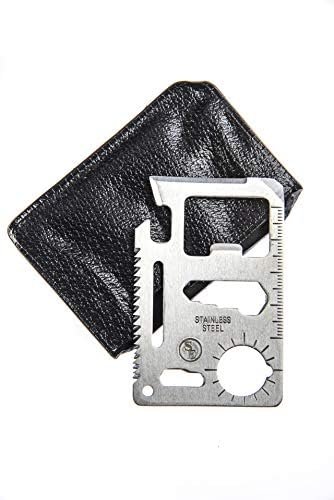SE 11-Function Stainless Steel Survival Pocket Tool - Compact, Credit Card-Sized... - Image 2